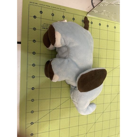 Carter's Child of Mine Light Blue and Brown Plush 8" Elephant Stuffed Animal Toy - Picture 13 of 14